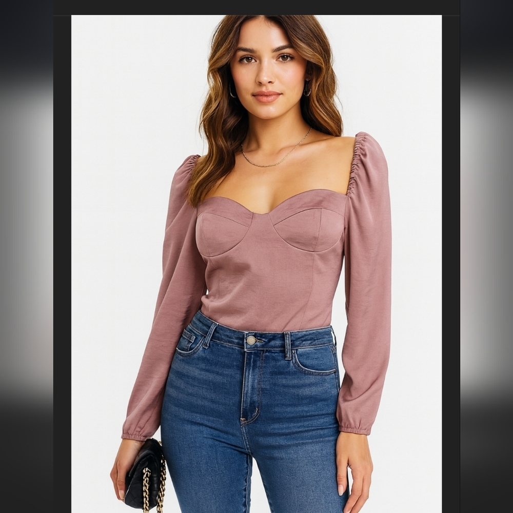 Aritzia Wilfred New Novella Satin Blouse In Mauve